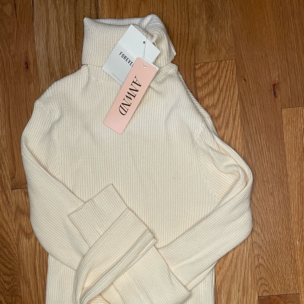 White Turtle Neck Sweater